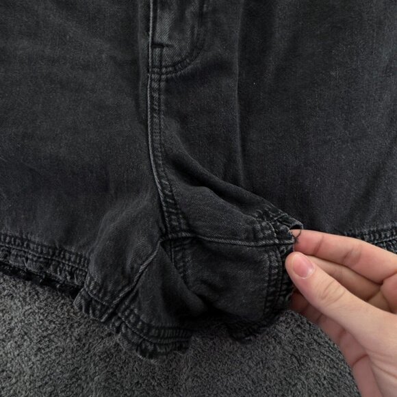 NWT American Eagle Dark Gray Shorts Elastic Waist Size 14 (32W) W/ Pockets - Picture 4 of 12